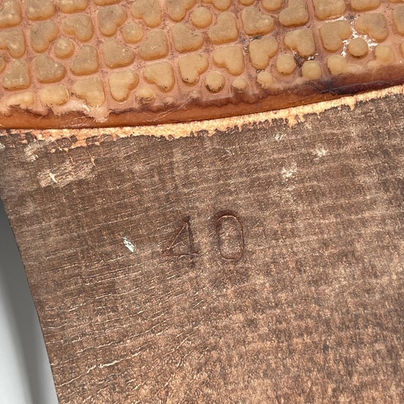 Sandgrens Hand Crafted Milan Wood Nubuck Leather Clog Sandals Sz 40 US 9-9.5 - Picture 16 of 16